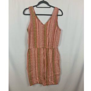 Anthropologie Drew Red Nat Dobby Stripe Dr…